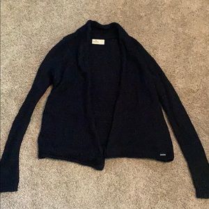 Navy hollister cardigan